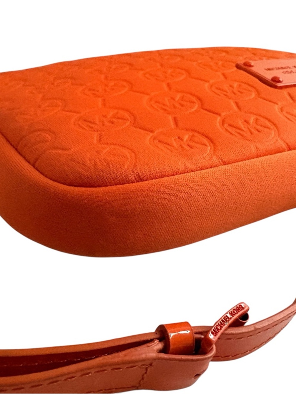 Michael Kors Orange Crossbody iPad case - Picture 6 of 8